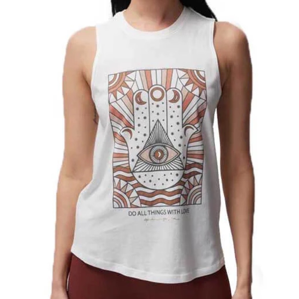 Spiritual Gangster Do All Things With Love Muscle Tank Top Med